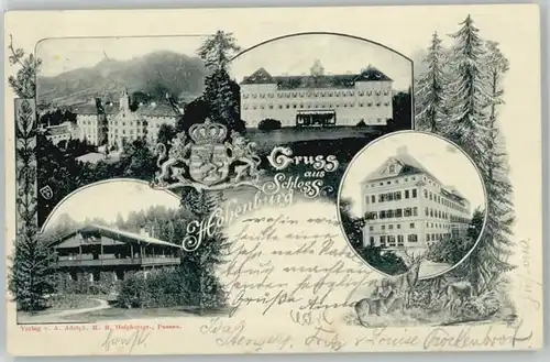 Lenggries Schloss Hohenburg x 1899