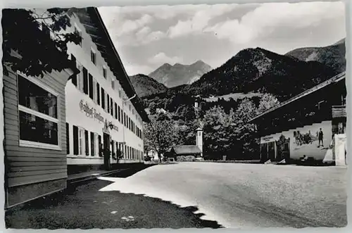 Lenggries [Stempelabschlag] Gasthof Pension Zur Jachenau x 1958