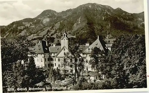 Lenggries Lenggries Schloss Hohenburg ungelaufen ca. 1955 / Lenggries /Bad Toelz-Wolfratshausen LKR