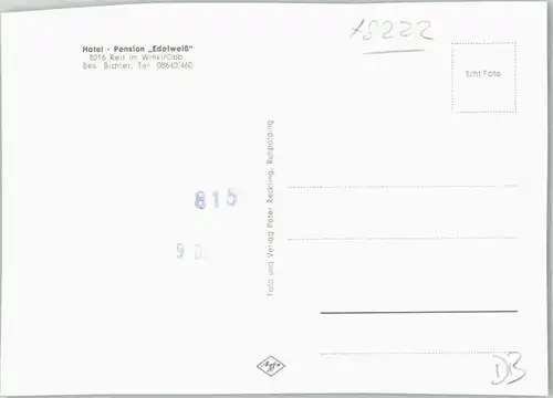 Reit Winkl Hotel Pension Edelweiss o 1966
