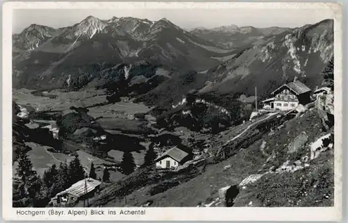 Unterwoessen Unterwoessen Hochgern Achental ungelaufen ca. 1955 / Unterwoessen /Traunstein LKR