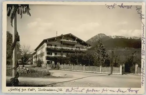 Unterwoessen Gasthof zur Post x 1938