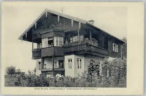 Unterwoessen Unterwoessen Villa Bruns ungelaufen ca. 1930 / Unterwoessen /Traunstein LKR