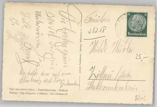 Unterwoessen Gasthof zur Post x 1930