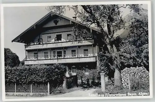 Unterwoessen Unterwoessen Landhaus ungelaufen ca. 1955 / Unterwoessen /Traunstein LKR