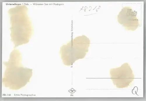 Unterwoessen Unterwoessen Woessenersee ungelaufen ca. 1955 / Unterwoessen /Traunstein LKR