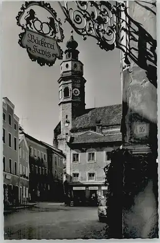 Tittmoning Salzach Tittmoning Entenstrasse  ungelaufen ca. 1955 / Tittmoning /Traunstein LKR