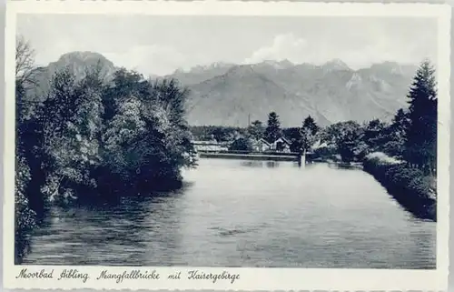 Bad Aibling Bad Aibling Mangfallbruecke ungelaufen ca. 1930 / Bad Aibling /Rosenheim LKR