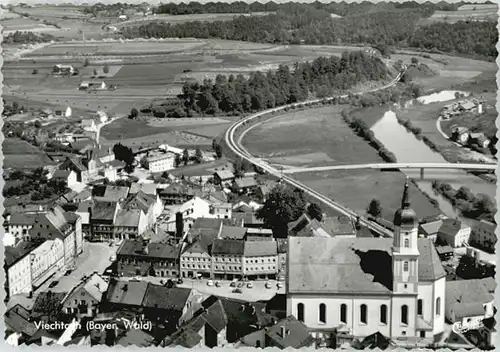 Viechtach Bayerischer Wald Viechtach Fliegeraufnahme ungelaufen ca. 1965 / Viechtach /Regen LKR