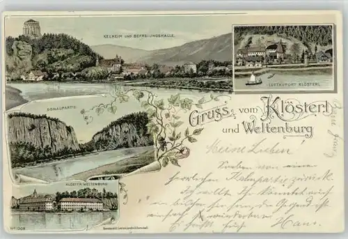 Kelheim Kelheim Kloesterl Befreiungshalle Kloster Weltenburg x 1900 / Kelheim Donau /Kelheim LKR