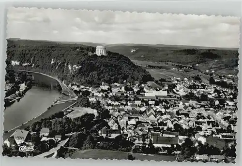 Kelheim Kelheim Fliegeraufnahme Befreiungshalle ungelaufen ca. 1955 / Kelheim Donau /Kelheim LKR