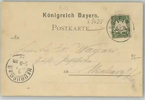 Kelheim Kelheim Befreiungshalle x 1895 / Kelheim Donau /Kelheim LKR