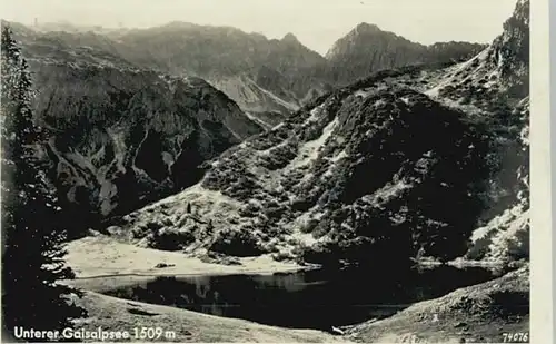 Fischen Allgaeu [Stempelabschlag] Unterer Gaisalpsee x