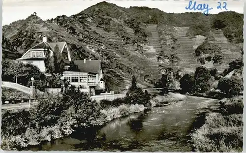 Mayschoss Mayschoss Gasthaus die vom Niederrhein handschriftliches Kuerzel auf Ak * / Mayschoss /Ahrweiler LKR