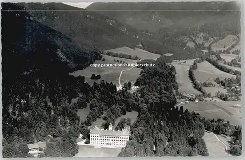 Lenggries Schloss Hohenburg Fliegeraufnahme * 1953
