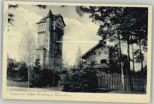 Grafenwoehr Militaer-Forsthaus Wasserturm x 1930