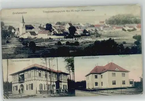 Grafenwoehr Truppenuebungsplatz Kommandatur Garnisionsbauamt x 1911