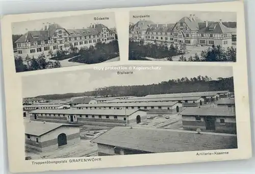Grafenwoehr Truppenuebungsplatz Feldpost x 1917