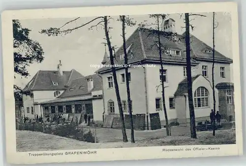 Grafenwoehr Truppenuebungsplatz Offizierkasino Feldpost x 1917