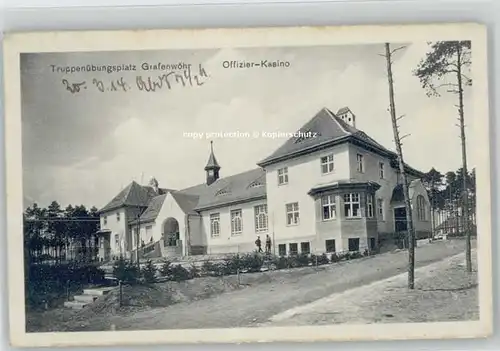 Grafenwoehr Truppenuebungsplatz Offizierkasino x 1914