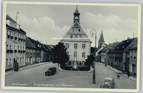 Grafenwoehr Hindenburgplatz Rathaus x 1933