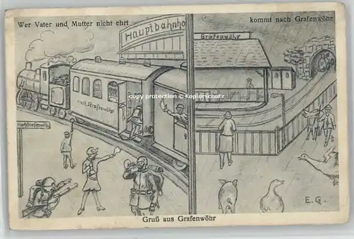 Grafenwoehr Hauptbahnhof x 1928