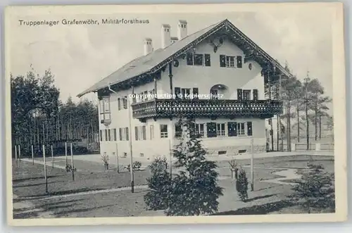 Grafenwoehr Militaerforsthaus x 1913