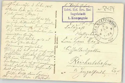 Grafenwoehr Feldpost x 1915