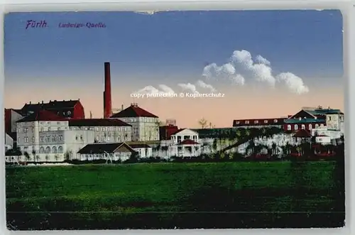 Fuerth Bayern Ludwigs Quelle Feldpost x 1916