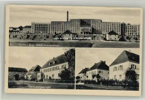 Fuerth Bayern Fuerth Bayern Krankenhaus Nottelbergstrasse ungelaufen ca. 1920 / Fuerth /Fuerth LKR