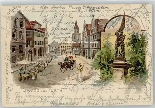 Fuerth Bayern Marktplatz x 1899