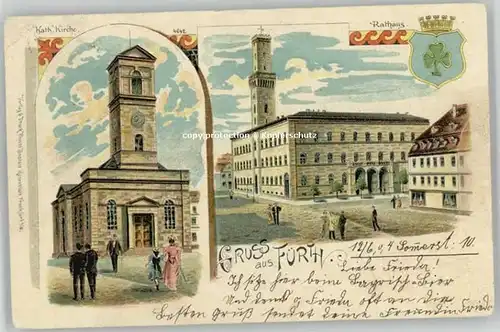 Fuerth Bayern Rathaus  x 1904