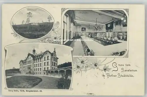 Fuerth Bayern Fuerth Bayern Sanatorium x 1906 / Fuerth /Fuerth LKR