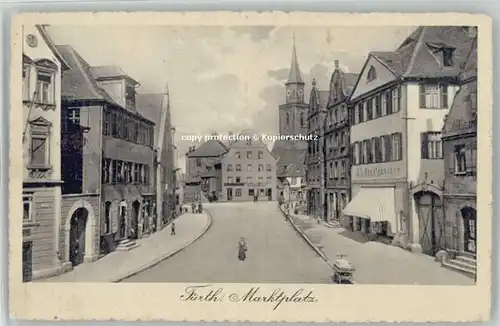 Fuerth Bayern Marktplatz x 1913