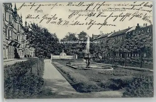 Fuerth Bayern Wittelsbacherbank Feldpost  x 1915