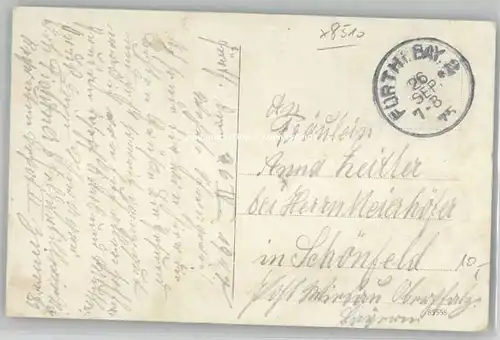 Fuerth Bayern Feldpost x 1915