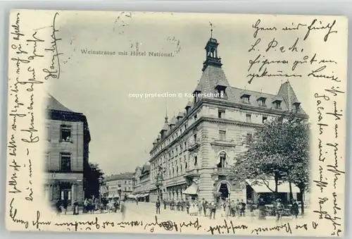 Fuerth Bayern Weinstrasse Hotel National x 1900