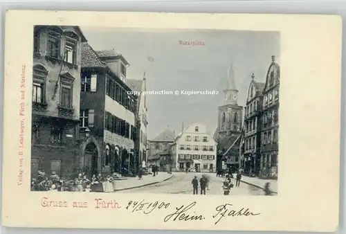 Fuerth Bayern Marktplatz x 1900