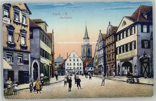 Fuerth Bayern Marktplatz x 1917