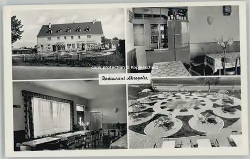 Fuerth Bayern Fuerth Bayern Restaurant Akropolis ungelaufen ca. 1955 / Fuerth /Fuerth LKR