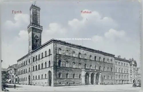 Fuerth Bayern Fuerth Bayern Rathaus ungelaufen ca. 1910 / Fuerth /Fuerth LKR