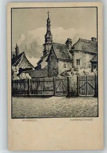 Wunsiedel Sonnenstrasse Kuenstlerkarte x 1922