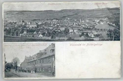Wunsiedel Gasthof Gruener Baum x 1918