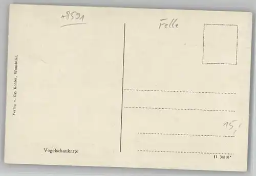Wunsiedel Kuenstlerkarte KuenstlerE. Felle Isny * 1890-1920