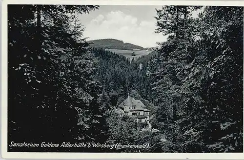 Wirsberg Sanatorium Goldene Adlerhuette x