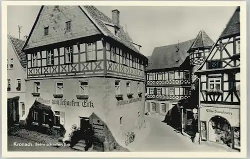 Kronach Oberfranken Gasthaus scharfen Eck *