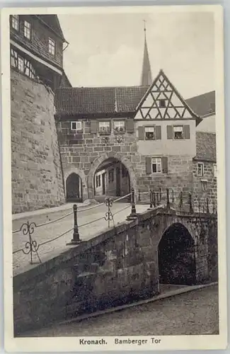 Kronach Oberfranken Bamberger Tor x