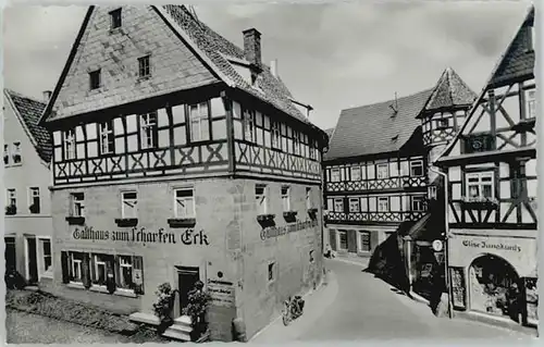 Kronach Oberfranken Gasthaus scharfen Eck *
