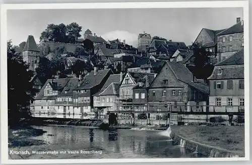 Kronach Oberfranken Wasserstrasse Festung Rosenberg *