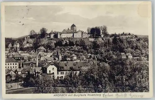 Kronach Oberfranken Festung Rosenberg x